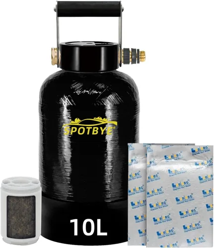 Filterelated Sistema de agua desionizada con resina de 10L y filtro de metales pesados integrado, extiende la vida útil de la resina en un 15%, para
