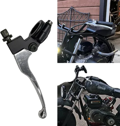 Miniatura 5 de Palanca de Freno de 22mm para Mano Izquierda con Cable de Freno Trasero Compatible con Coleman CT200U, CT200U-EX y BT200X para Mini Motos de 98cc