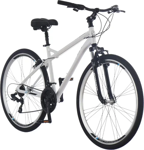 Miniatura 8 de Schwinn Network 1 Bicicleta híbrida, Bicicleta de 700c para hombres y mujeres, Bicicleta híbrida de 21 velocidades, marco de aluminio, horquilla