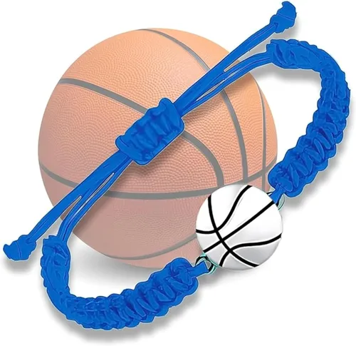 Miniatura 17 de Sportybella Pulsera unisex con dije de baloncesto – Pulsera de amistad ajustable con dije de baloncesto