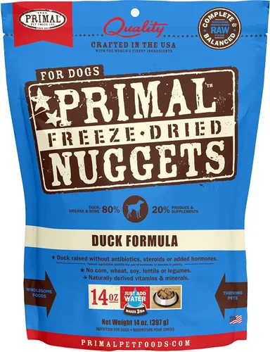 Miniatura 13 de Primal - Nuggets de comida cruda liofilizada para perros, venado, comida completa y equilibrada, también se puede utilizar como adorno o golosina