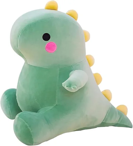 DUANMUL Lindos juguetes de peluche de dinosaurio gordo, muñecos de peluche suaves, peluches de dinosaurio, lindos regalos de cumpleaños para niños y