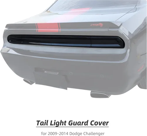 Miniatura 3 de Hoolcar Cubierta de la lámpara de la luz trasera, marco de guardia, decoración de marco de bisel, accesorios exteriores para Dodge Challenger