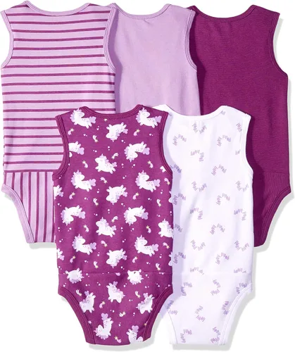 Miniatura 2 de Hanes Body unisex para bebé sin mangas Ultimate Flexy para niños y niñas paquete de 5