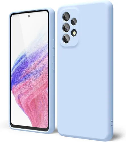 Miniatura 139 de oakxco Funda para teléfono Samsung Galaxy A12 con agarre de silicona líquida, linda delgada fina suave cubierta de gel de goma TPU lisa para mujeres