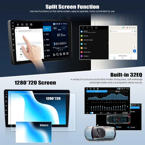 Miniatura 6 de [4G+64G] Radio de coche para Ford F150 2013 2014 con CarPlay Android Auto, pantalla táctil de 9 pulgadas, Ford F150 Android 15 estéreo