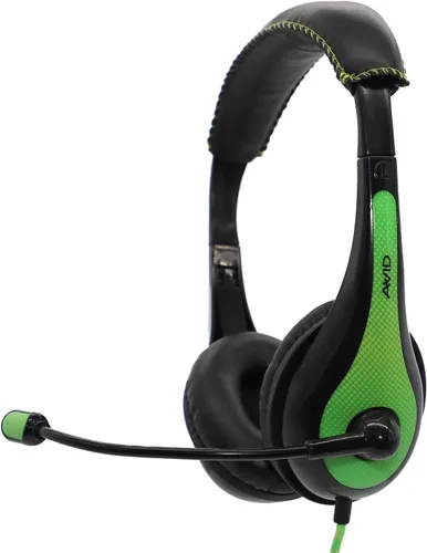 Miniatura 12 de Avid Auriculares AE-36 en blanco con micrófono de pluma ajustable para escuela, aula, educación, pruebas y evaluación