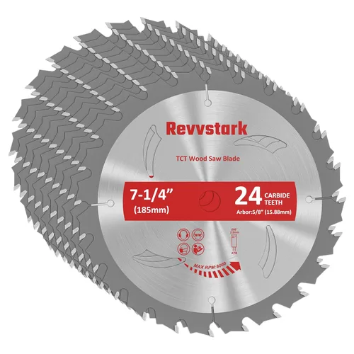 Miniatura 11 de Paquete de 3 hojas de sierra circular de carburo de 3 pulgadas y 36 dientes para madera, plástico, PCV, acrílico, aluminio con eje de 7/16 pulgadas