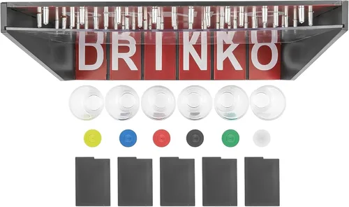 Miniatura 5 de Fairly Odd Novelties Juego de beber DRINKO - Diversión social en grupo y en pareja con vasos de chupito, multicolor, vasos de vidrio, tablero