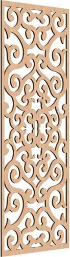 Miniatura 137 de Eveline - Paneles decorativos de pared de madera con calado, 13 3/8 pulgadas de ancho x 34 3/8 pulgadas de alto x 3/8 de alto, roble rojo rojo