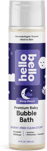 Miniatura 7 de Hello Bello Baño de burbujas para bebé, aroma suave de vainilla de coco, para bebés y niños, botella de 10 onzas