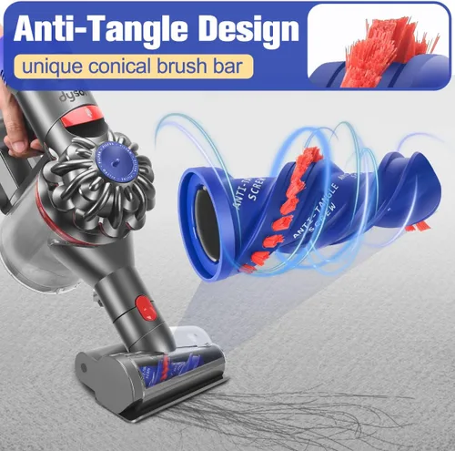 Miniatura 3 de FUNTECK Mini herramienta de tornillo para el cabello compatible con modelos Dyson V15 V11 V10 V8, accesorio de vacío antienredos ideal para recoger