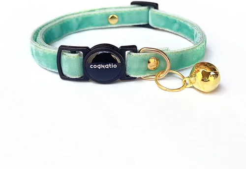 Miniatura 4 de Collares de gato Cognatio de liberación rápida con seguridad, doble terciopelo con campana, disponibles en varios colores, perfectos para tu gatito
