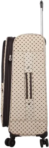 Miniatura 22 de Steve Madden Equipaje de diseñador, Chalet Gris Claro, Juego de maleta giratoria ligera expandible de 3 piezas - Juego de viaje