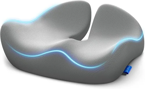 Miniatura 10 de ZIKEE Cojín de asiento pionero para aliviar la presión, cojín ergonómico para silla de oficina para ciática, espalda, hemorroides y alivio del dolor