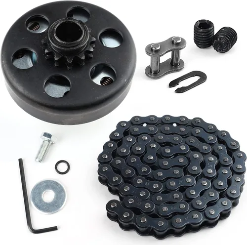 Miniatura 10 de LotFancy Go Kart Embrague 3/4 de diámetro 10T con cadena #40 41 420, embrague centrífugo apto para Go Kart Minibike MB165 y MB200, hasta 6.5HP, 1