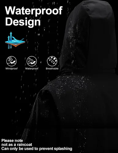 Miniatura 6 de CAMELSPORTS Abrigos de invierno para hombre, chaqueta cálida con capucha desmontable, impermeable, cortavientos, parkas, chaquetas casuales