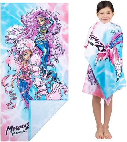 Miniatura 17 de Franco Toalla de playa de algodón súper suave para niños, 58 x 28 pulgadas, Hello Kitty