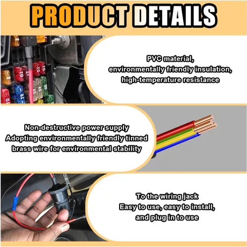 Miniatura 4 de 5 piezas de adaptador de fusible para agregar un circuito de 12 V para automóvil, soporte de fusible de cuchilla mini de perfil bajo, juego con 5 x