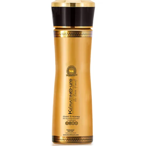Keratin Cure El mejor tratamiento para el cabello Gold & Honey Bio-Brazilian 5 Oz Niños, Hombres, Mujeres, Adolescentes, Sedoso, suave, libre de