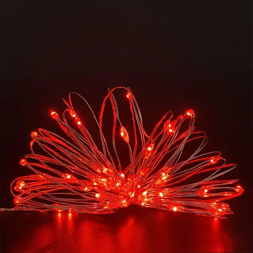 Juego de 2 mini luces LED de hadas para interiores con temporizador, 6 horas encendidas/18 horas apagadas para decoración de bodas, fiestas de