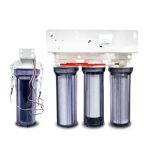 Miniatura 3 de LiquaGen - Sistema de filtración de agua de ósmosis inversa y desionización (RODI) Super Flow Manómetro con válvula de flotador Medidor digital