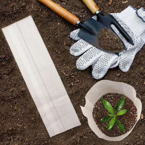 Miniatura 7 de 100 bolsas de vivero para plantas – 7.87 x 13.77 pulgadas, bolsas transpirables de cultivo de plantas, macetas de tela para cultivo de plantas
