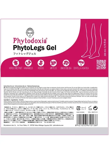 Miniatura 4 de PhytoLegs Gel – Gel cosmético para el cuidado de piernas cansadas y pesadas – Ayuda a que las piernas se sientan más ligeras y mejora la apariencia
