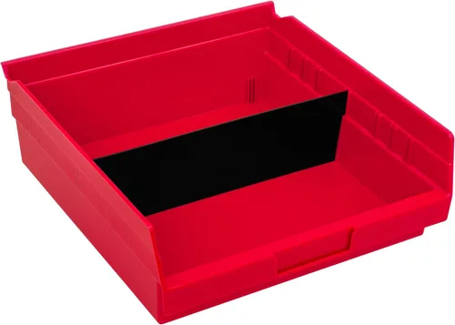 Miniatura 4 de Akro-Mils 40170 Divisor de plástico de ancho transversal para contenedores de almacenamiento de estantes 30170, 30178, 30174, color negro