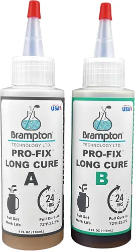 Miniatura 9 de Brampton PRO-FIX - Epóxido de golf de larga duración, vida útil completa de 20 minutos, extra fuerte, resistente a impactos, kit de pegamento epoxi