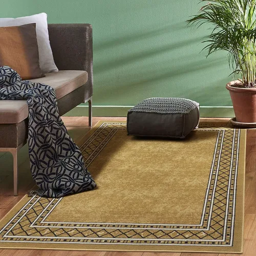 Miniatura 23 de Antep Rugs - Alfombras modernas con bordes, antideslizantes (antideslizante), de perfil bajo con respaldo de goma, para cocina, juego de 2 piezas