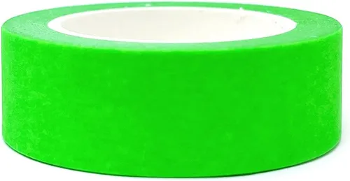 Miniatura 2 de Wrapables Cinta adhesiva Washi colorida, verde neón