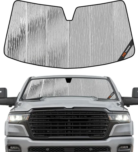 Miniatura 7 de Pigenius Parasol de Parabrisas para Dodge Ram 1500 2002-2008 Protección Solar para Ventana Delantera - Salvaguarda
