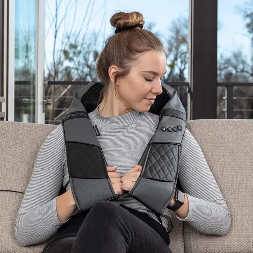 Miniatura 5 de RESTECK Masajeadores para Cuello y Espalda con Calor - Almohada de Masaje 3D de Tejido Profundo, Masaje Shiatsu Eléctrico para Hombros, Pies