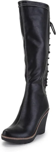 Miniatura 3 de ANN CREEK 'Camuy' botas de cuña con encaje en la espalda para mujer