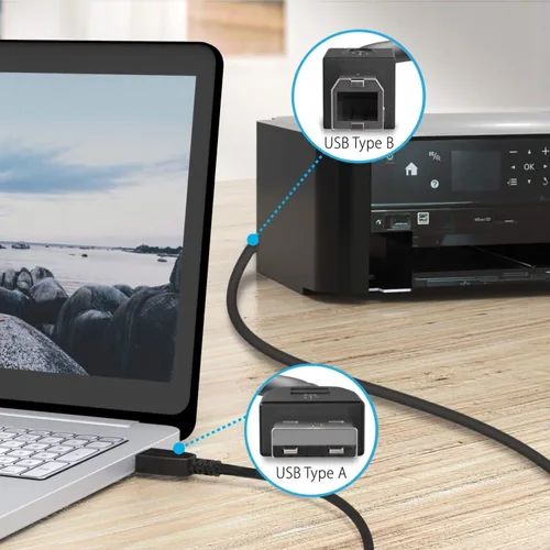 Miniatura 4 de ABLEGRID Cable USB de 6 pies para Provo Craft Cricut Gypsy GPSY0001 Máquina de diseño portátil