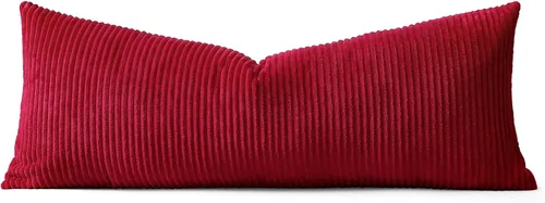Miniatura 277 de Artscope Fundas de Almohada de Pana a Rayas Acogedoras Súper Suaves Decorativas Cuadradas Fundas de Cojín para Sofá Sillón Dormitorio Decoración