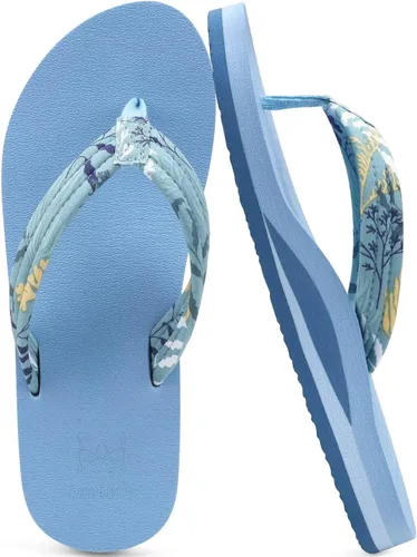 Miniatura 13 de KuaiLu Chanclas con soporte de arco para mujer, cómodas, ligeras, suaves, acolchadas, para yoga, sandalias para caminar