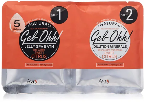 Miniatura 7 de AvryBeauty Gel-Ohh Jelly Spa Bath paquete de 3, Citrus Fresh, aroma cítrico, vitamina C, pedicura de gelatina, servicios de salón, pedicura