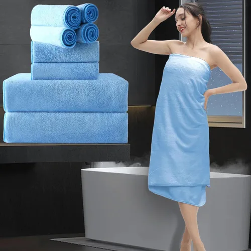 Miniatura 23 de Sábana de Baño Extra Grande de 4 Piezas (35"x70") - Sábana de Baño Ultra Suave de Tamaño Grande, Juego de Sábanas de Baño para Baño de Hotel, Sábana