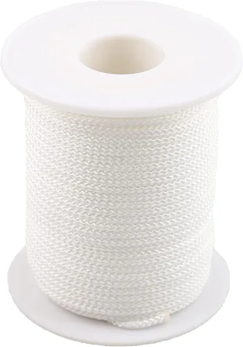 Miniatura 21 de Cuerda de hilo de nailon para jardinería, pulseras trenzadas, manualidades (0.039 in-394 pies, café)