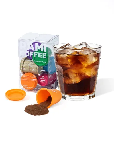 Miniatura 14 de Rami Coffee Café en polvo instantáneo liofilizado de café instantáneo, tostado medio 100% arábica, 6 paquetes individuales portátiles para el hogar