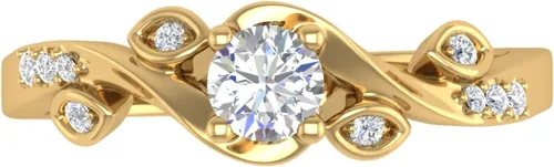 Miniatura 3 de FINEROCK Anillos de compromiso de diamantes de 15 quilates en oro de 10 quilates