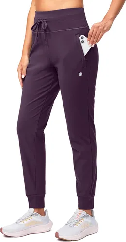 Miniatura 59 de G Gradual Pantalones deportivos con forro polar para mujer, de cintura alta, resistentes al agua, térmicos, para invierno, correr, senderismo