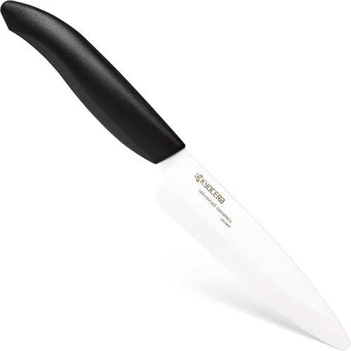 Miniatura 12 de Kyocera Ceramic Revolution - Cuchillo utilitario de 4.5 pulgadas, mango naranja, hoja blanca