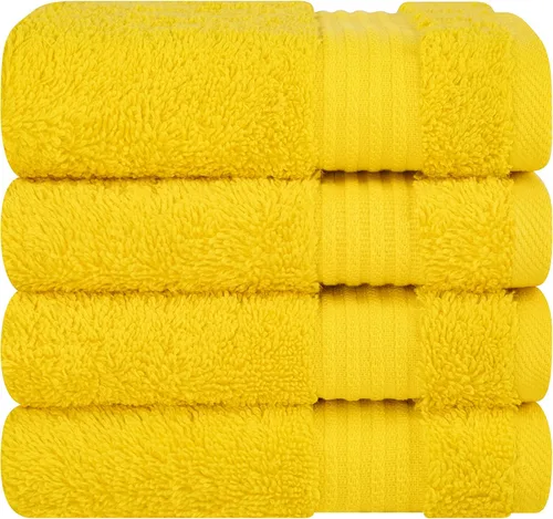 Miniatura 51 de Cotton Paradise - Juego de 4 toallas de mano para baño, 100% algodón turco, toallas suaves y absorbentes para la cara, toallas de mano color gris