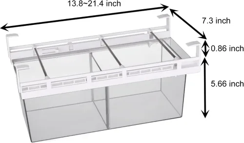 Miniatura 4 de Yatmung Paquete de 2 Organizadores de Cajón Deli Extra Grandes para Refrigerador Extraíble - Organizador de Cajón de Refrigerador y Contenedores