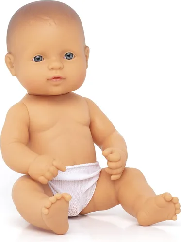 Miniland Muñeca de bebé realista con características anatómicamente correctas, muñecas de bebé Reborn | Cuerpo perfumado con perfume de vainilla |