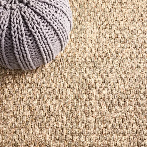 Miniatura 8 de SAFAVIEH Alfombra de área de 8x10 - Colección de fibra natural - Grande - Natural y gris, hierba marina, patrón de tejido de canasta (NF114P)