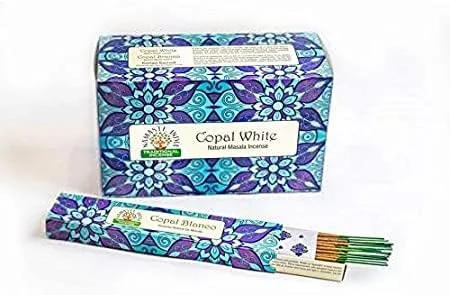 Miniatura 3 de Namaste India Copal White Agarbatti - Varillas de incienso (12 cajas de 15 GM cada una de 6.35 oz)